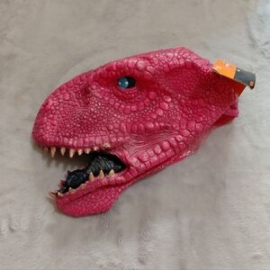 Pink T-Rex Dinosaur Adult Halloween Costume Mask One Size Fits Most NWT